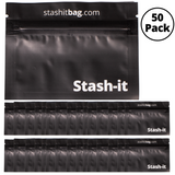 50 Smell Proof Recloseable Bags by Stash-it 3x4 inch